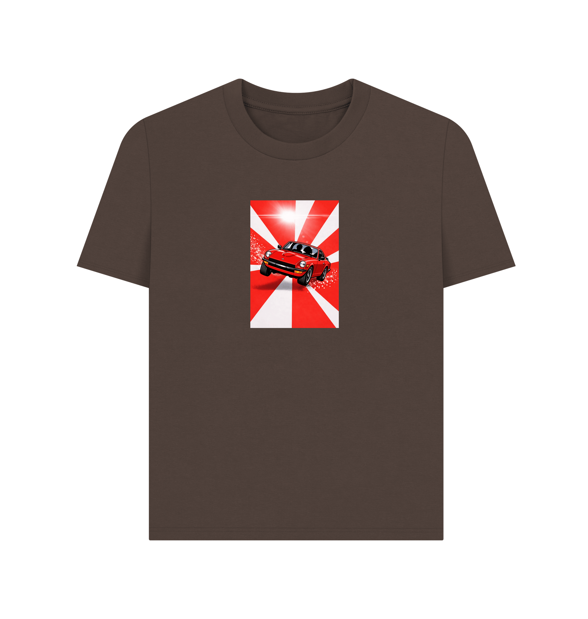 Chocolate Printed T-shirt Front
