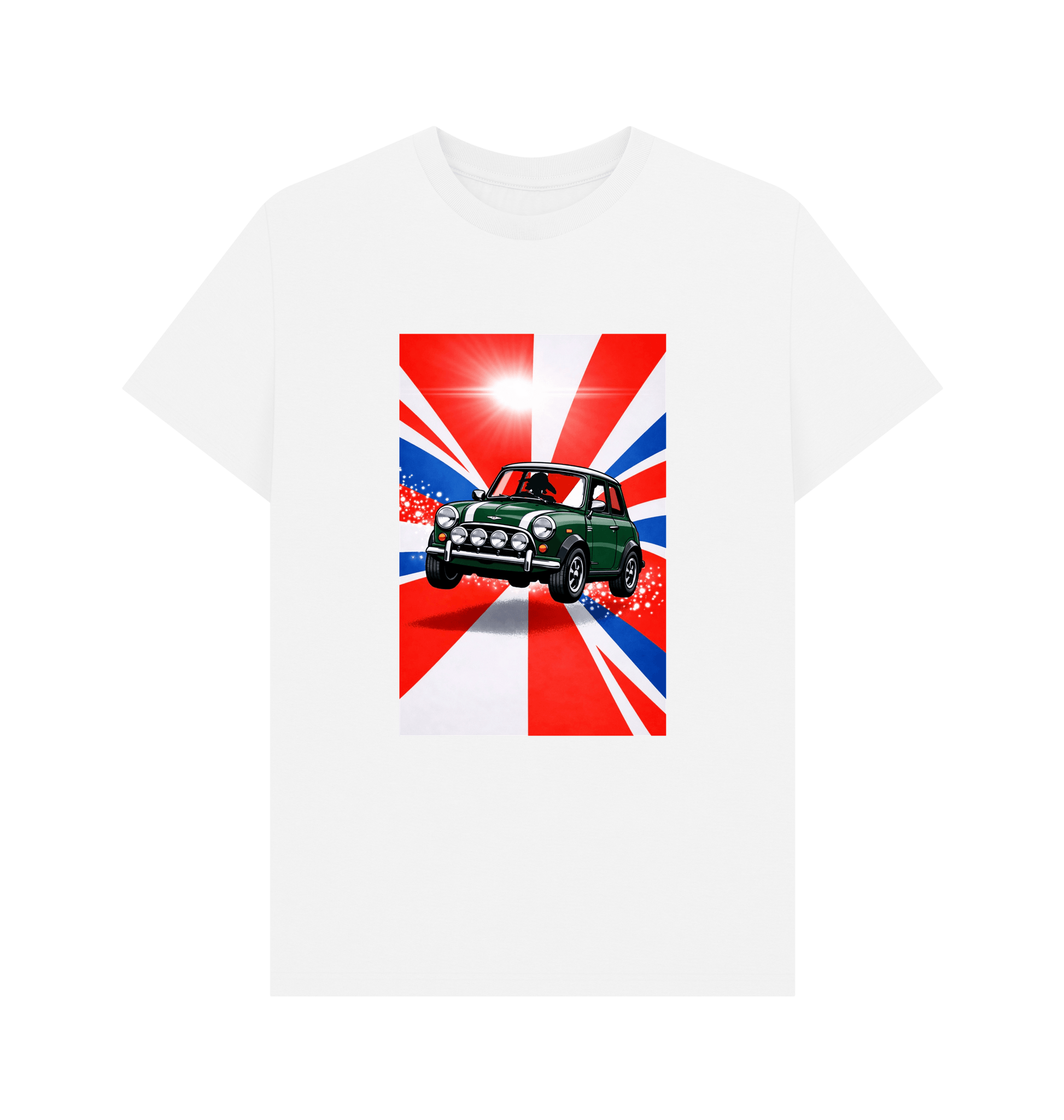 White Printed T-shirt Front