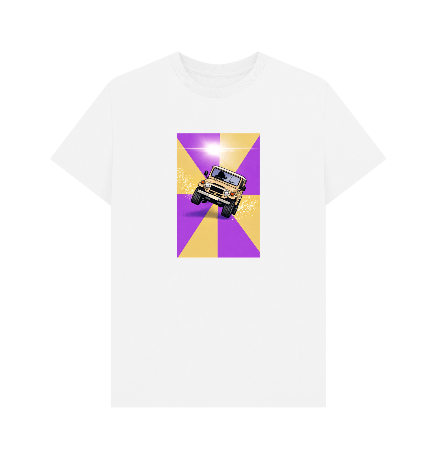 White Printed T-shirt Front
