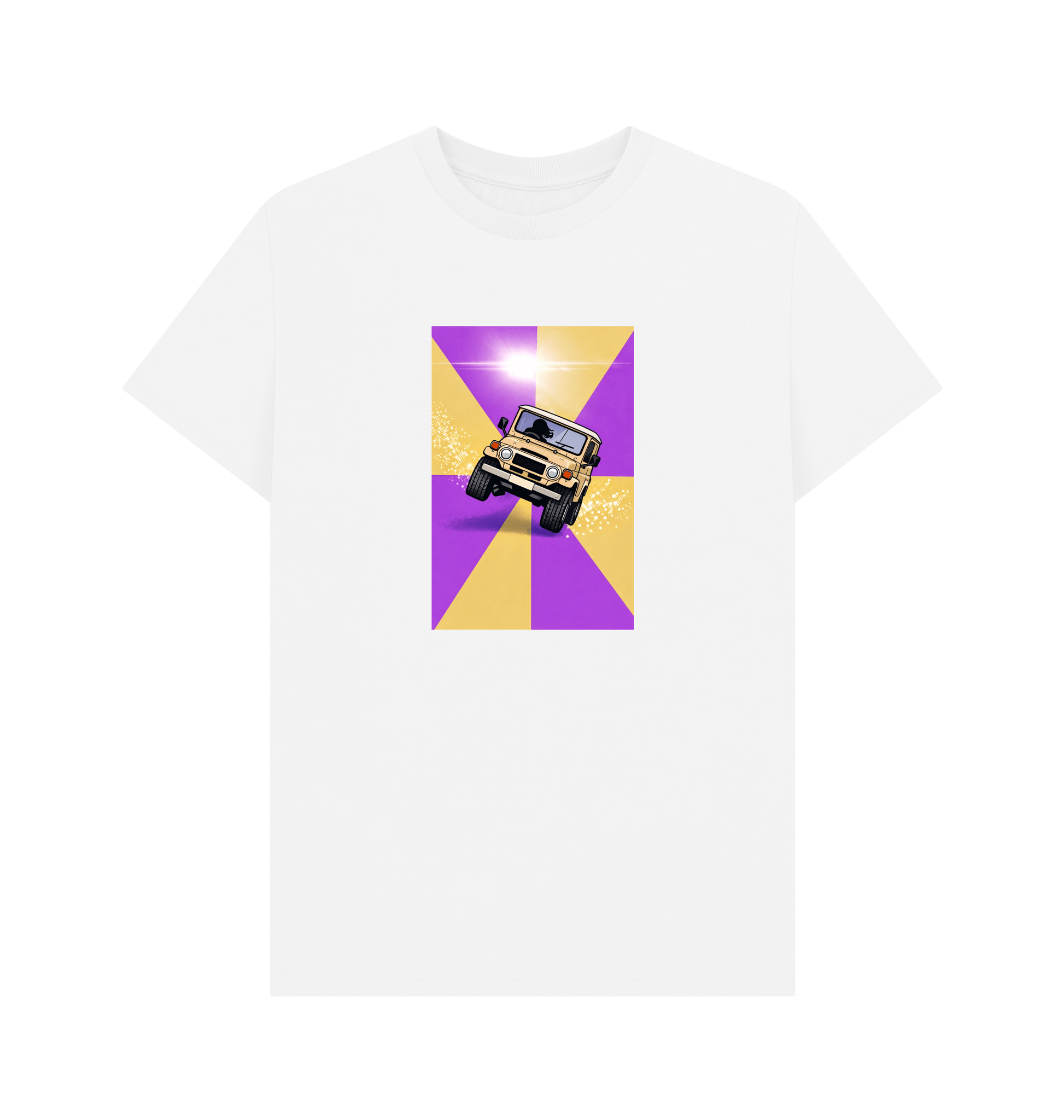 White Printed T-shirt Front