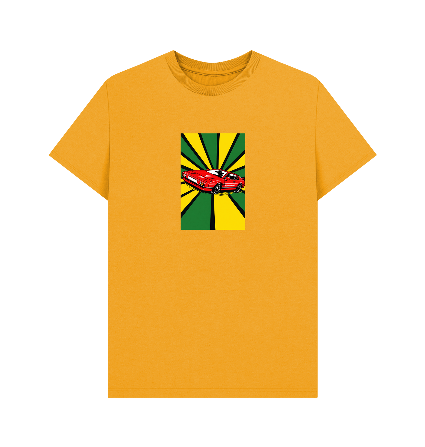 Mustard Printed T-shirt Front