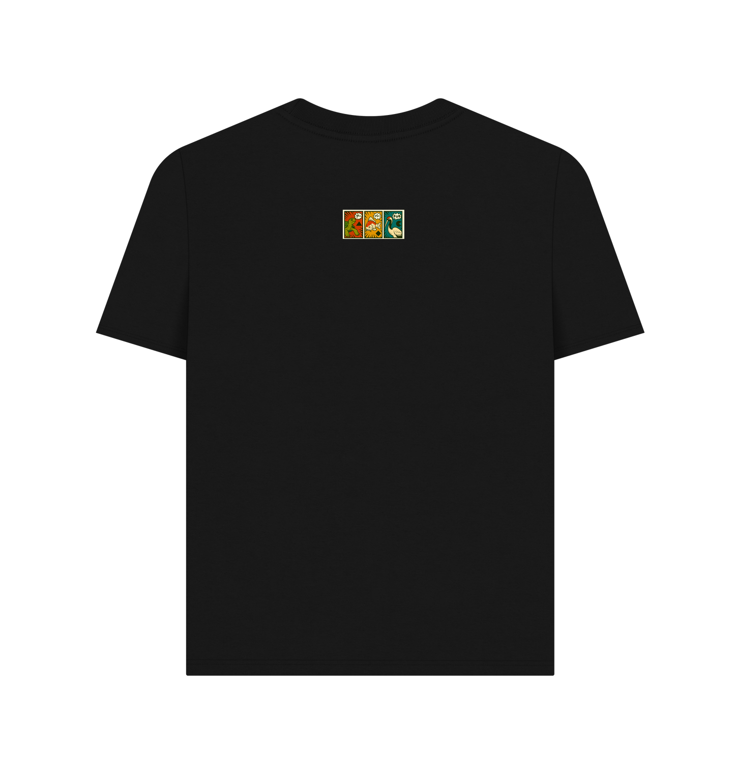Black Printed T-shirt Back