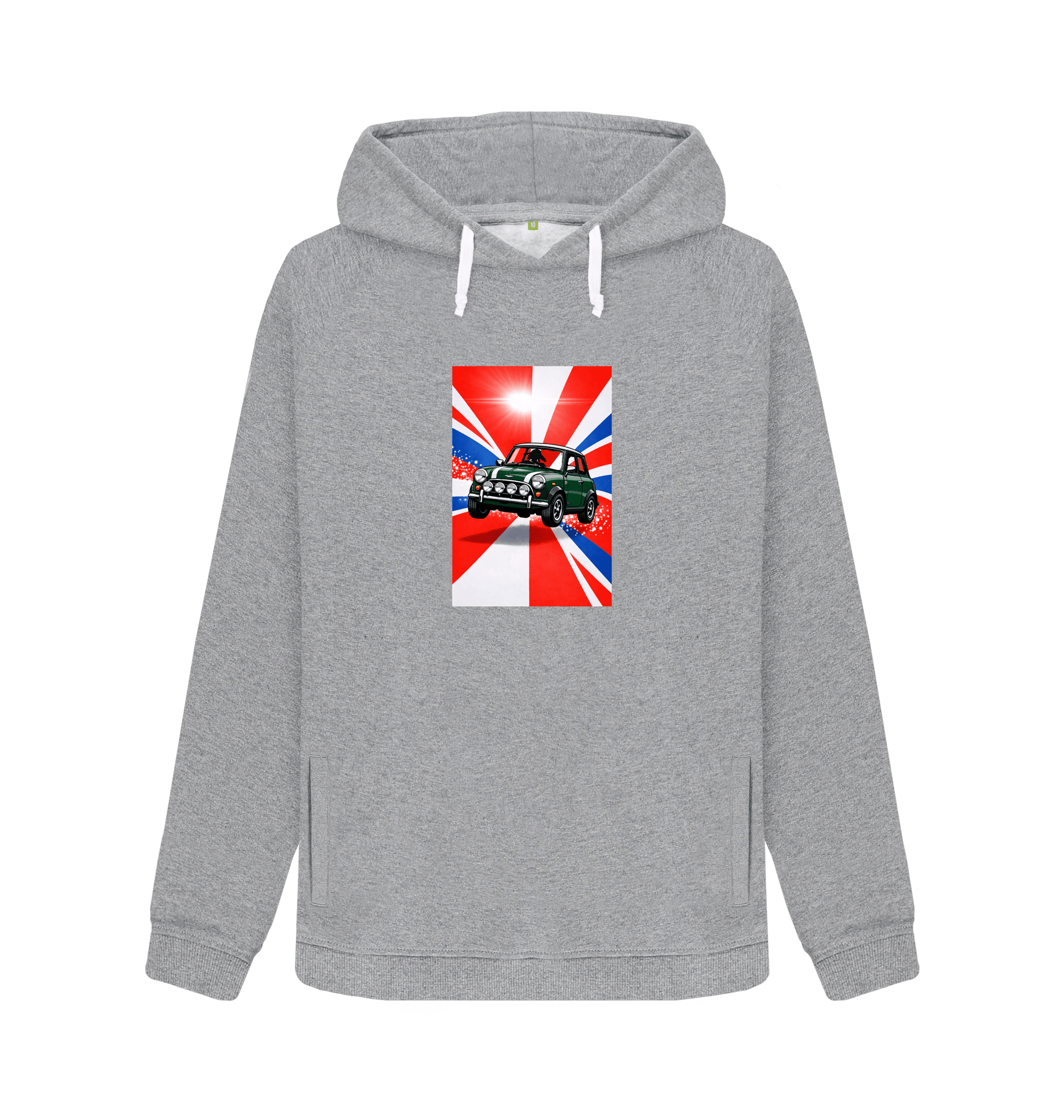 Athletic Grey Printed Sweater Front