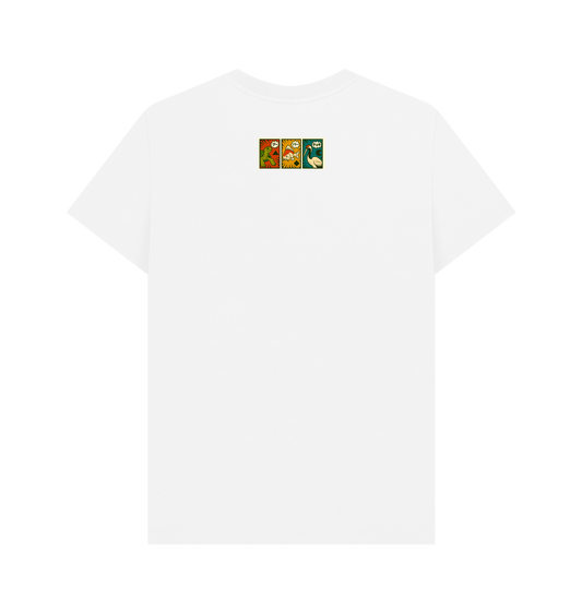 White Printed T-shirt Back