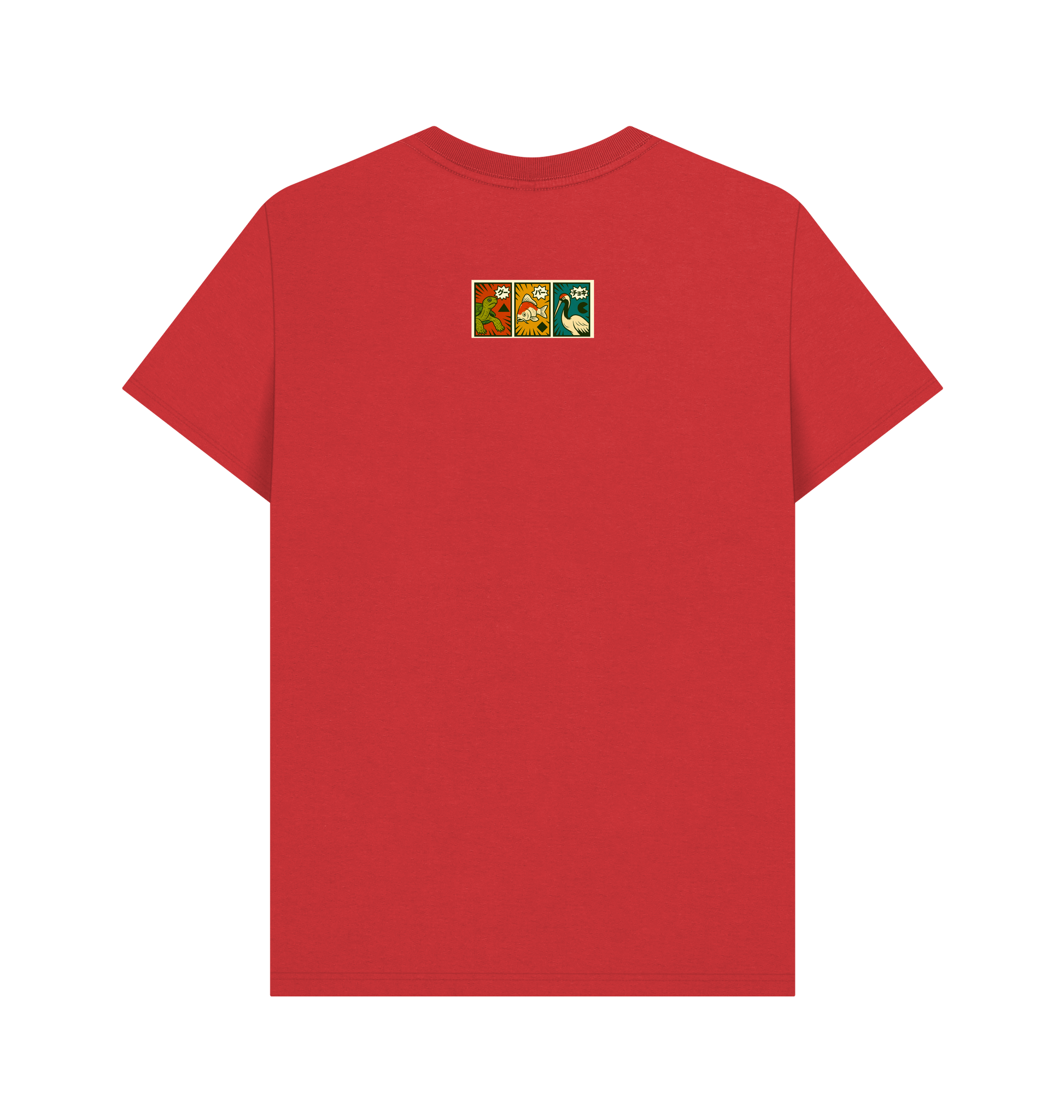 Red Printed T-shirt Back
