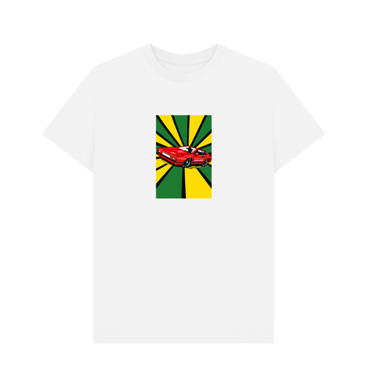 White Printed T-shirt Front